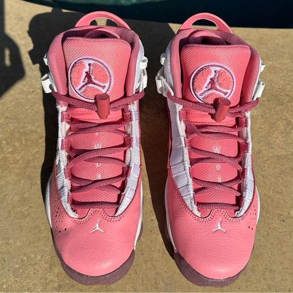 Jordan 6 Rings Coral Chalk White Desert Berry-Size 6.5Y, 8 Women’s - Picture 5 of 9